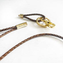 Load image into Gallery viewer, Dual-purpose Braided Leather Lanyard