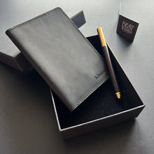 Load image into Gallery viewer, Minimalist Travel Set - Minimalist Passport Holder + Wooden Pen