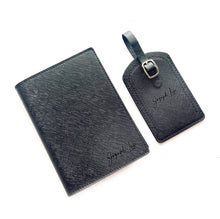 Load image into Gallery viewer, PU Travel Set - PU Passport Holder + PU Luggage Tag