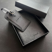 Load image into Gallery viewer, PU Travel Set - PU Passport Holder + PU Luggage Tag