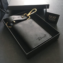 Load image into Gallery viewer, For Him Set C - Stylish Keychain + L-Fold Card Wallet